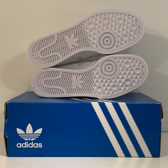 🤍[BRAND NEW] ADIDAS NIZZA PLATFORM TRIPLE WHITE WOMENS SHOES SIZE 10 SNEAKERS🤍 - Picture 6 of 10